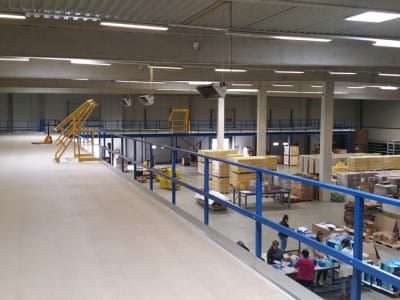 Two-storey warehouse - mezzanine in Tampere, Finland